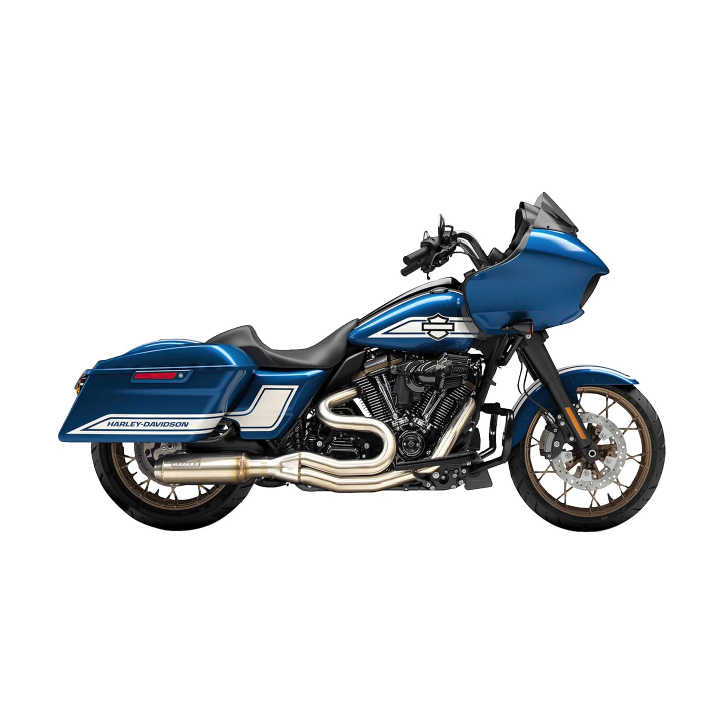 1F98SSE - 2-into-1 Mid-Length Exhaust System with Super Bike Muffler