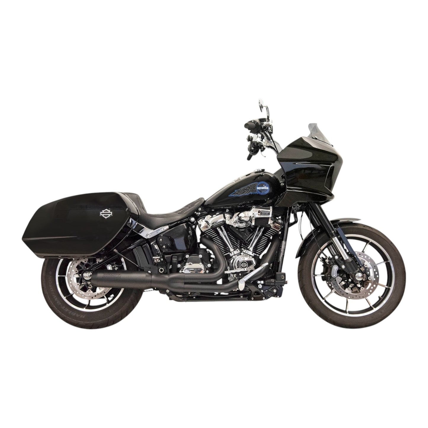1S78B - 2-into-1 Road Rage Exhaust System with Superbike Muffler