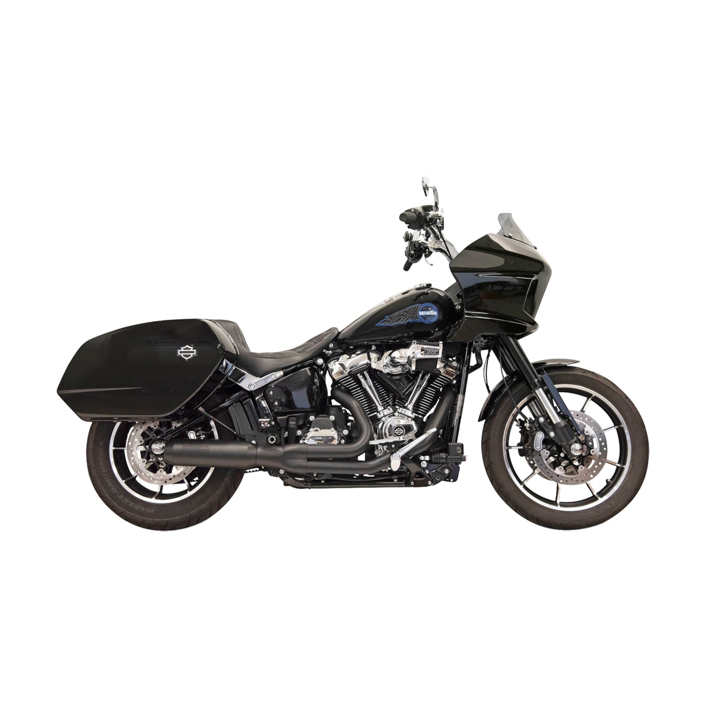 1S78B - 2-into-1 Road Rage Exhaust System with Superbike Muffler