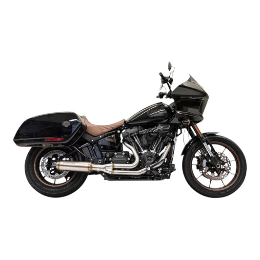 1S78SS - 2-into-1 Stainless Exhaust System with 4" Super Bike Muffler