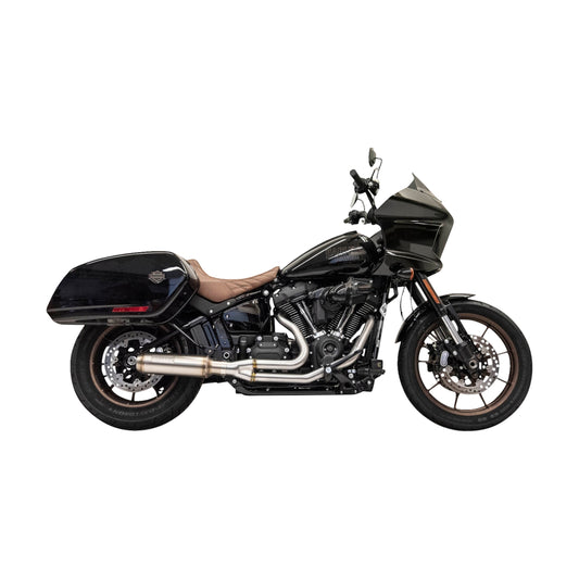 1S78SS - 2-into-1 Stainless Exhaust System with 4" Super Bike Muffler