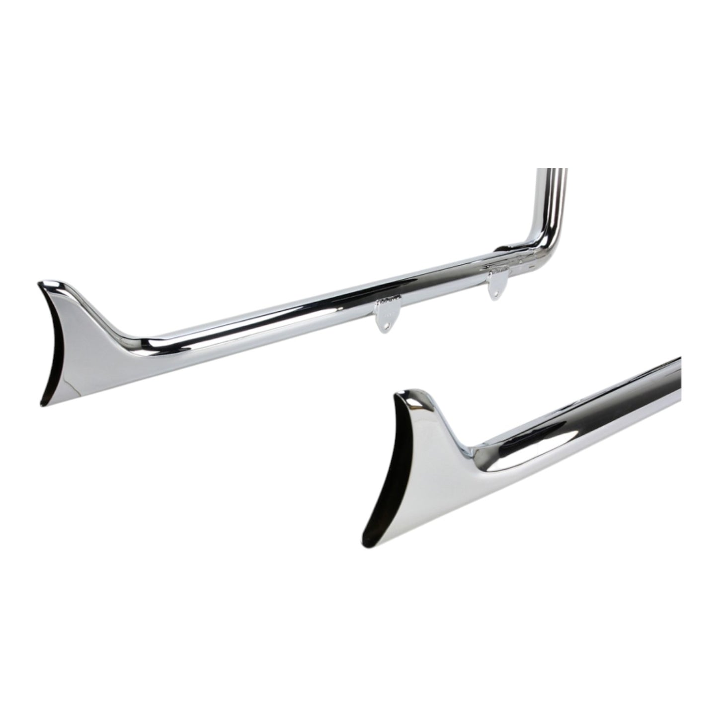 1S26E-36 - True Duals Exhaust System with Fishtail Mufflers — without Baffles
