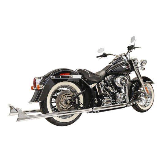 1S26E-39 - True Duals Exhaust System with Fishtail Mufflers — without Baffles