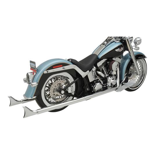 1S46E-36 - True Duals Exhaust System with Fishtail Mufflers — without Baffles