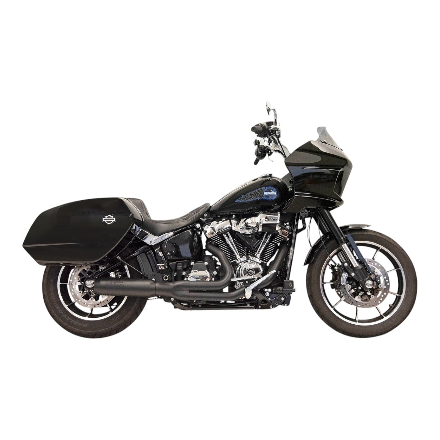 1S78B - 2-into-1 Road Rage Exhaust System with Superbike Muffler