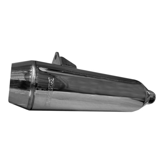 8S37C - 4" Slip-On Muffler with Billet End Cap